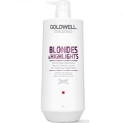 Кондиционер "Goldwell Dualsenses Blondes & Highlights Anti-Yellow Conditioner" 1000мл против желтизны для осветленных и мелированных волос