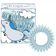 Invisibobble ORIGINAL Unicorn Henry - Резинка-браслет для волос, Голубой металлик 3шт