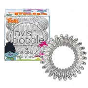 Invisibobble ORIGINAL Trolls - Резинка-браслет для волос, цвет Прозрачный Металлик 3шт