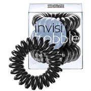 Invisibobble True Black - Резинка-браслет для волос, цвет Черный 3шт