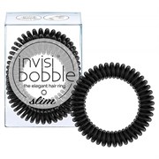 Invisibobble SLIM True Black - Резинка-браслет для волос, цвет Черный 3шт