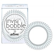Invisibobble SLIM Crystal Clear - Резинка-браслет для волос, цвет Прозрачный 3шт