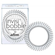 Invisibobble SLIM Chrome Sweet Chrome - Резинка-браслет для волос, цвет Мерцающий серебрянный 3шт