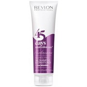 Шампунь-кондиционер "Revlon Professional Shampoo & Conditioner Ice Blondes" 275мл для пепельных блондированных оттенков
