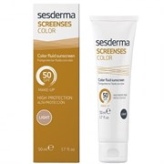 Sesderma Screenses Color Fluid sunscreen SPF 50 Light - Солнцезащитное тональное средство (Светлый тон) 50мл