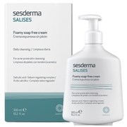 Крем-пенка "Sesderma Salises Facial/body foamy soap-free cream" для умывания лица и тела 300мл