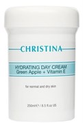 Christina Hydrating Day Cream Green Apple + Vitamin E - Дневной крем увлажняющий 250мл с зеленым яблоком и витамином Е